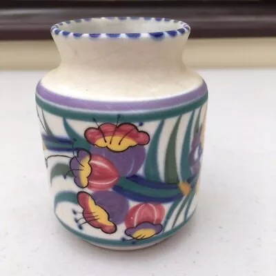 Buy Small POOLE POTTERY VASE Traditional Decoration Dating Back To 1934 • 19.99£