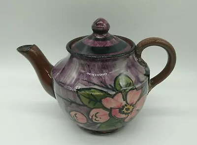 Buy Vintage Longpark Torquay Devon Art Pottery Ceramic Floral Rose Pattern Tea Pot • 2£