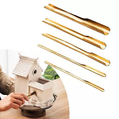 Buy 5Pcs Brass Clay Hole Cutter Punch Ceramic Modeling Pottery DIY For Beginners • 9.64£