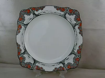 Buy Crown Ducal : Orange Tree : No. 7112701 : Square Side / Cake Plate : Art Deco • 17.50£