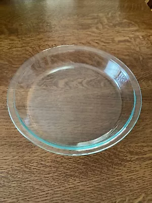 Buy Pyrex 209 21 Pie Plate Clear Glass Deep Dish Flat Rim 9  Round Vintage Used Cook • 8.39£