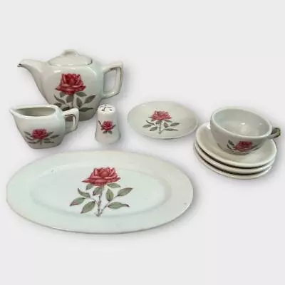 Buy Antique Porcelain Rose Miniature Tea Set Pieces Japan • 17.71£