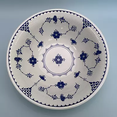 Buy Vintage Masons Ironstone Denmark Blue & White Serving/Salad/Pasta Bowl 22cm Dia • 15.99£