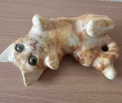 Buy Winstanley Cat Size 2 Cathedral Glass Eyes Ginger Kitten Led Down • 35£