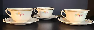 Buy  Alfred Meakin MARIGOLD Astoria Shape SET OF 3 Cup & Saucers  • 15.83£