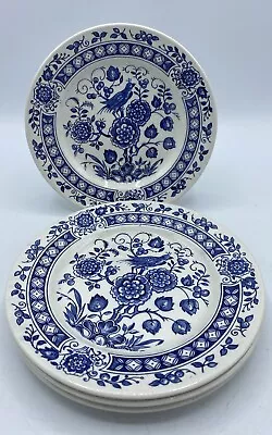 Buy Set Of 4 Broadhurst Ironstone Nankin Blue & White Pottery Side Plates 17cm • 18£