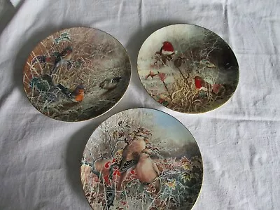 Buy Coalport Limited Edition Frosty Mornings Wall Hanging Plates X 3 • 9.99£