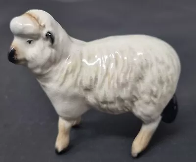 Buy Beswick Sheep Cream Gloss Model  Farm Animal • 14.99£