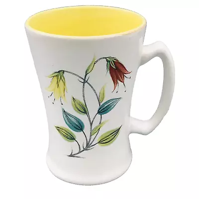 Buy Langley England Pottery Cup Mug Contoured Flowers • 7.95£