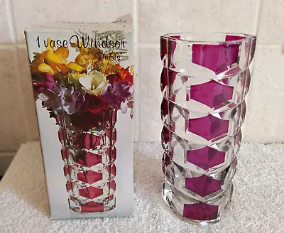 Buy Vingage 1970s J.G. Durand Luminarc French Windsor Art Glass Ruby Vase • 9.99£