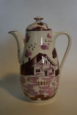 Buy Grays Pottery ART DECO - Purple Lustre Dutch Farmhouse - Coffee Pot & Cover 9525 • 39.95£