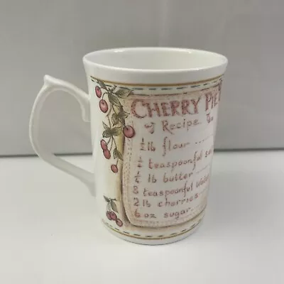 Buy Vintage Cherry Pie Recipe Mug - Duchess Fine Bone China Made In England • 15.26£