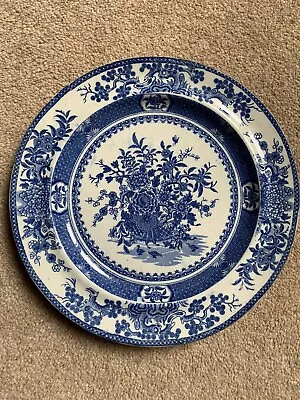 Buy Antique Blue And White Transfer Printed Plate Staffordshire Floral 1800-1850 • 28£