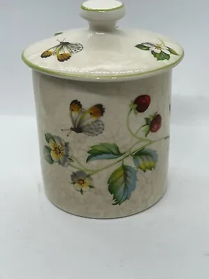 Buy Vintage James Kent Old Foley Strawberry Pattern Jam Jelly Honey Jar W/ Lid • 11.42£