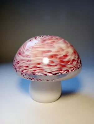 Buy Vintage Wedgwood Studio Art Pink Speckles On White Glass Hedgehog Mushroom  • 17£