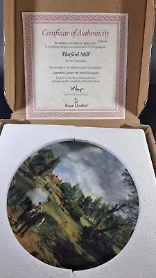 Buy Royal Doulton Plate Constable Country The Artists Favourites Flatford Mill New  • 4.48£