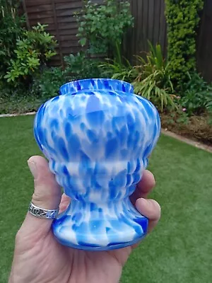 Buy Stunning Art Deco Splatter Glass Vase • 9.99£