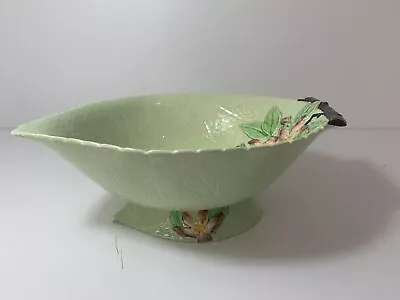 Buy Carlton Ware Bowl Hand Painted Decorative Green Floral Pattern • 9.99£