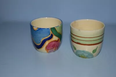 Buy 2 Clarice Egg Cups Blue Chintz And Honeydew Pattern 1933 & 1936 AF • 45£