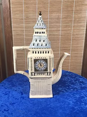 Buy Hand Painted Price Of Kensington Big Ben Millenium Special Edition  Teapot L 12” • 28£