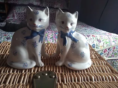 Buy Early Version Rye Pottery Cats 6 Inches Tall, 5 Inches Wide,in Perfect Condition • 24.99£