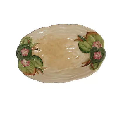 Buy Clarice Cliff Oval Dish Water Lilies Pattern Newport Pottery - Has Crazing • 9.99£
