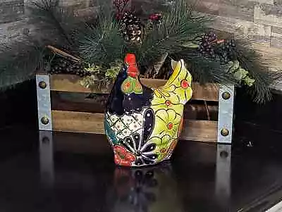 Buy Ceramic Rooster, Talavera Pottery, Handmade In Mexico, Outdoor Home Decor • 83.69£