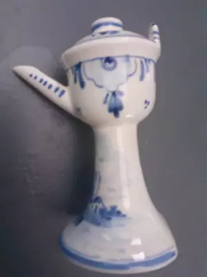 Buy SMALL BLUE & WHITE  VINTAGE ROYAL DELFT POTTERY WINDMILL POT JUG 11 Cm TALL • 3£