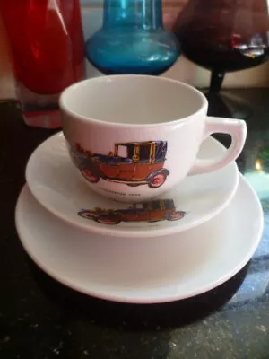 Buy Vintage 1950s Grindley Pottery China Teacup Saucer Trio Car Auto Lanchester 1908 • 14.95£