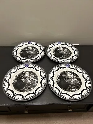 Buy Royal Stafford Halloween Sorcerer Moon Witch Set / 4 Dinner Plates New • 60.57£