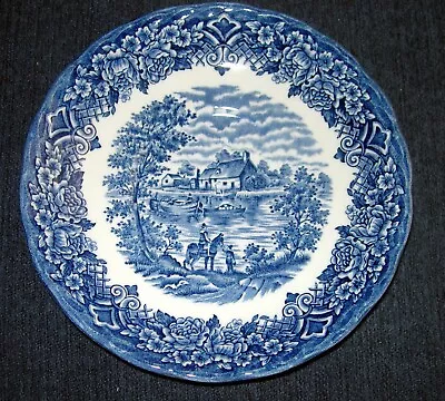 Buy Staffordshire England Blue & White HOMELAND By W H Grindley Saucer • 7.45£