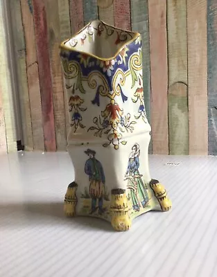 Buy Vintage FaÏence Henriot Quimper Vase No Chips Or Cracks • 24.95£