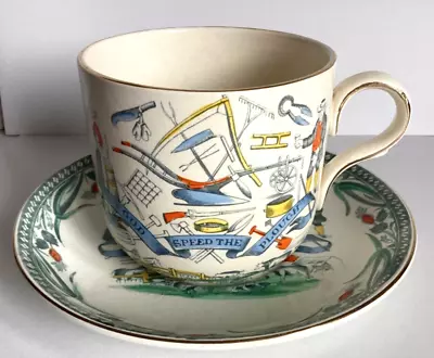 Buy God Speed The Plough -burgess & Leigh -vintage - Large Cup &saucer—farmers Arms • 3£