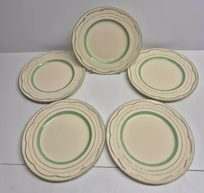Buy Clarice Cliff Newport Pottery Creamware Side Plates Set Of 5, Vintage ( L116) • 23.99£