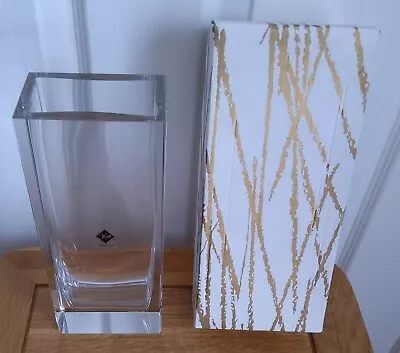 Buy Desna Crystal Obelisk Vase, Czech Republic 25cm • 25£