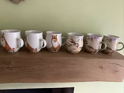 Buy Laura Ashley Fox And Hare Mugs X 6 • 50£