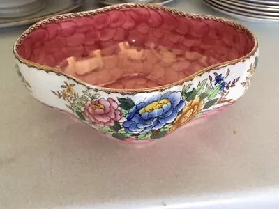 Buy Maling Peony Rose Lustre Ware Bowl • 15£