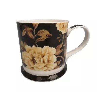 Buy Sanderson By Queens Fine Bone China Mug   Peony Tree Midnight Blue Tea Coffee • 8.99£