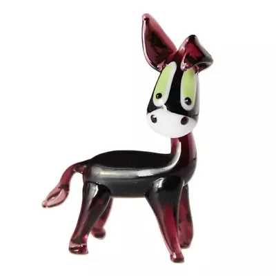 Buy Miniature Crystal Donkey Figurines Cute Glass Animal Ornament  Table • 4.04£