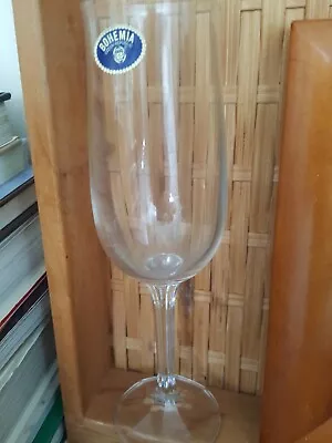 Buy Bohemia Czech Republic Crystal Champagne/Wine Glass 7.75 H • 7.46£