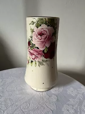 Buy Vintage Laura Ashley Vase Red Pink Roses • 9.95£