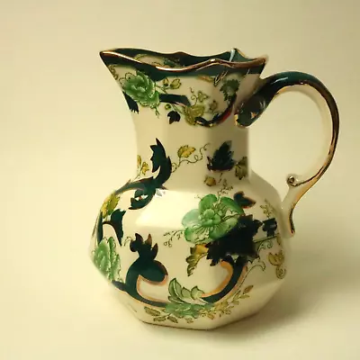 Buy Mason's Ironstone Green Chartreuse Hydra Jug Vintage 16 Cm 6¼  Tall Snake Handle • 17.99£