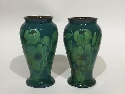 Buy Vintage Pottery Vases Raised Slip Decoration • 14.95£