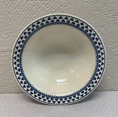 Buy Brentwood ADAMS China Real English Ironstone Rim Cereal Bowl Blue Shamrocks! VTG • 33.54£