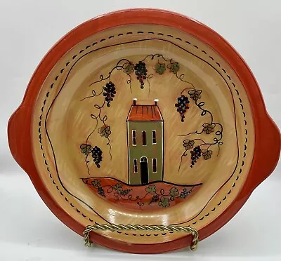 Buy Lang Redware Wine Country Oven Safe Pottery Large 10 3/4” Pie Plate - Excellent  • 22.27£