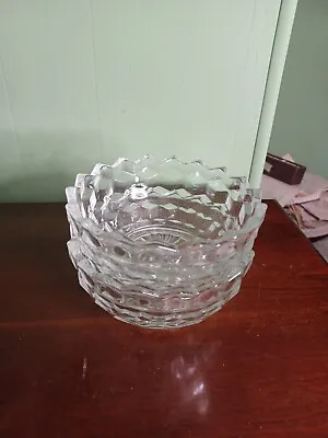Buy 2 Vintage Small Clear Glass Bowl/ Candy Dish 5 1/2  • 13.23£
