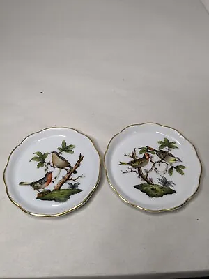 Buy 2 Herend Rothschild Vintage Small Round Trinket Dish Hungry Birds  • 65.19£