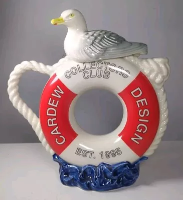 Buy Vintage PAUL CARDEW 8.5  Life Preserver Seagull Sea & Tea Porcelain Teapot 1999 • 60£
