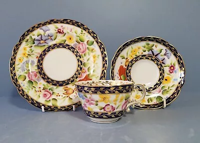 Buy HAMMERSLEY    Porcelain  Tea Cup, Saucer And Side Plate, Trio. Pattern 13126 • 99£