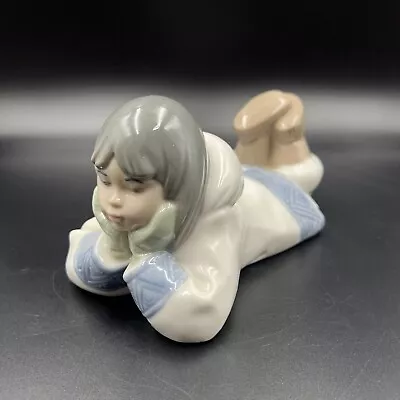 Buy Vintage Lladro NAO Eskimo Girl 'Dreaming On The Ice' Figure Figurine 1298 VGC • 29.95£